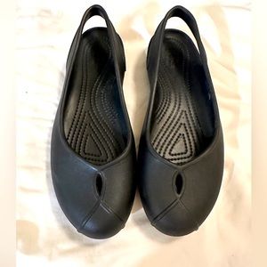 Crocs Kadee Slingback Slip On Shoes Ankle Strap Brown Size 9 Women